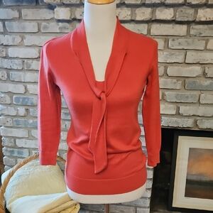 Ann Taylor Tie-Neck Sweater XS